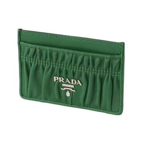 prada card holder silver